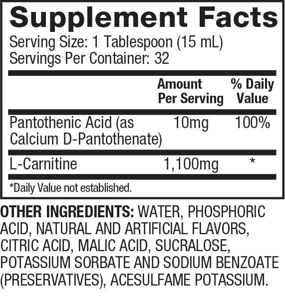 Liquid L-Carnitine_Supp-Facts